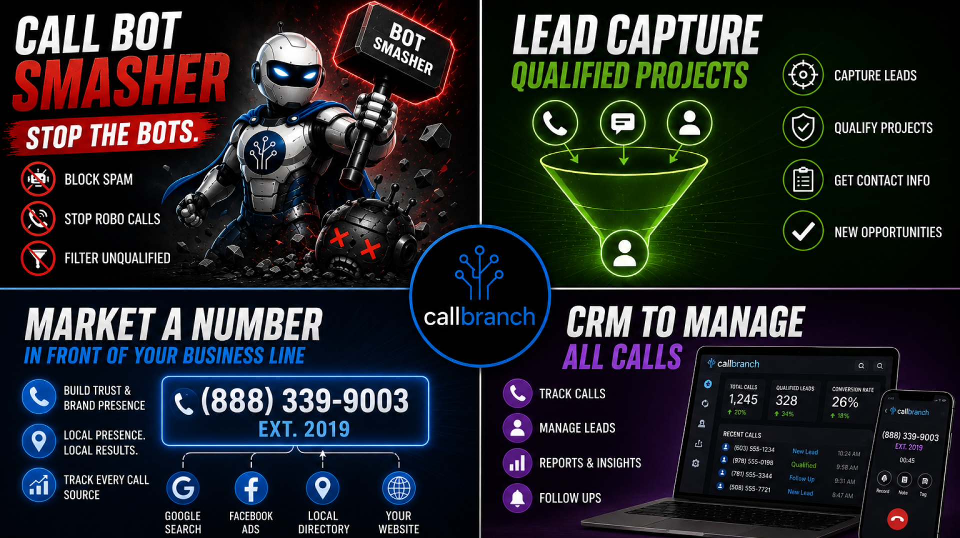 CallBranch | Call Bot Smasher and Lead Management